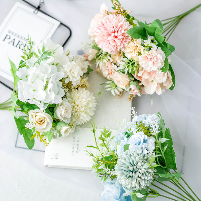 Lifelike Mixed Floral Bouquet