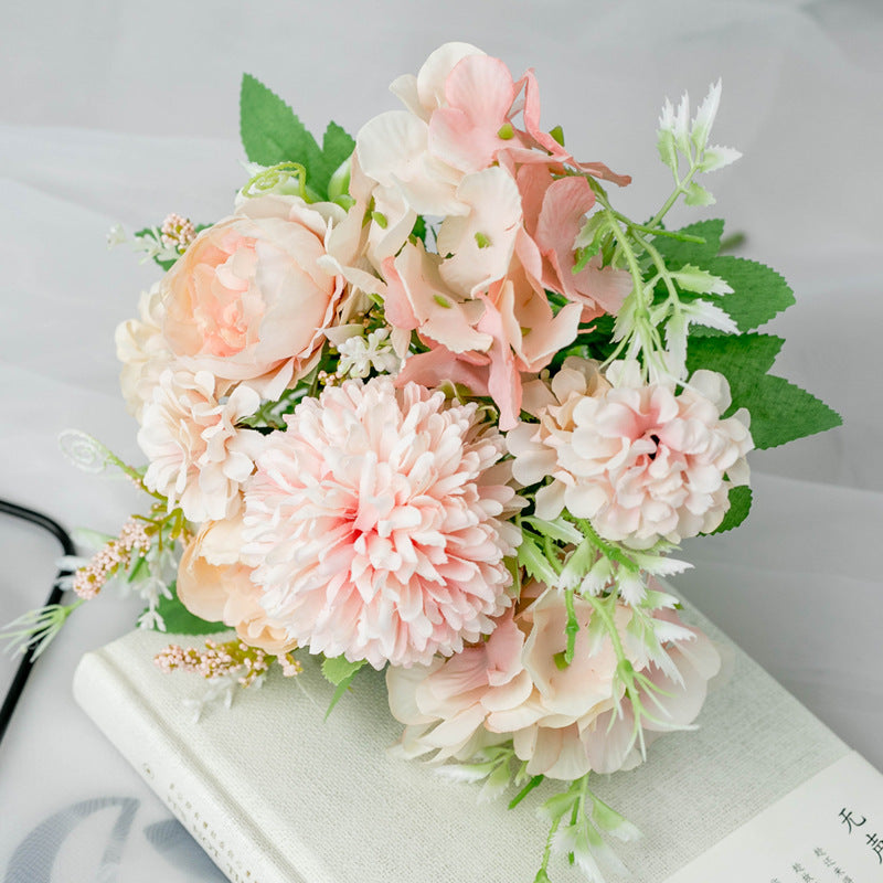 Lifelike Mixed Floral Bouquet