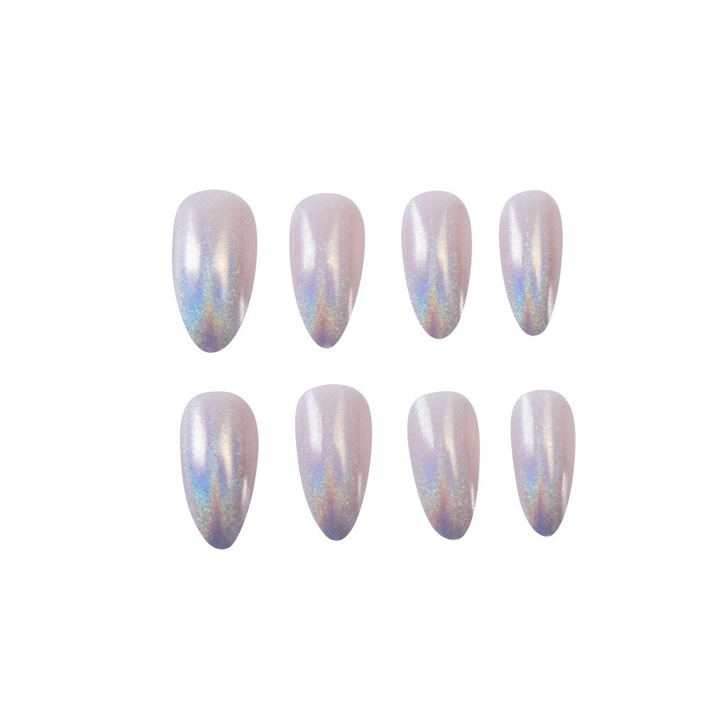 Glitter nail art with holographic effects Stornfield