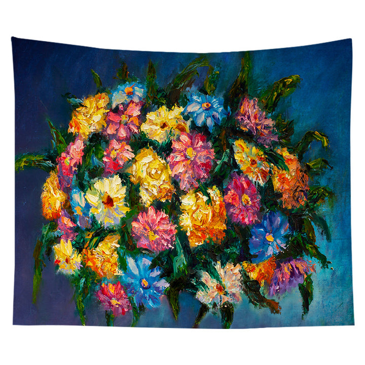 Large Decorative Starry Night Inspired Cotton Wall Tapestry