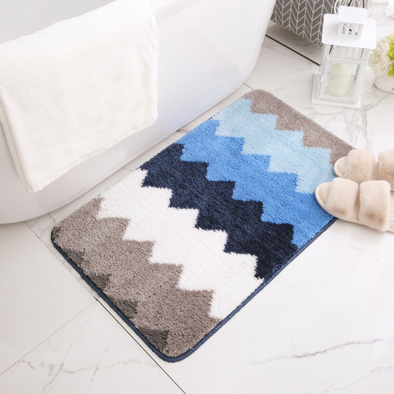 Plush Chevron Bath Mat