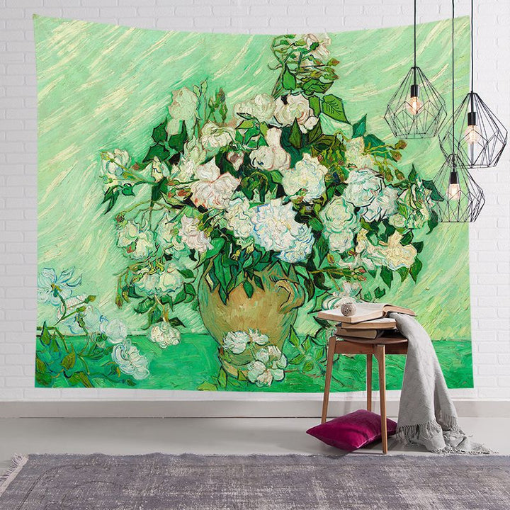 Large Decorative Starry Night Inspired Cotton Wall Tapestry