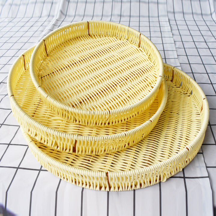 Woven Round Serving Tray Stornfield