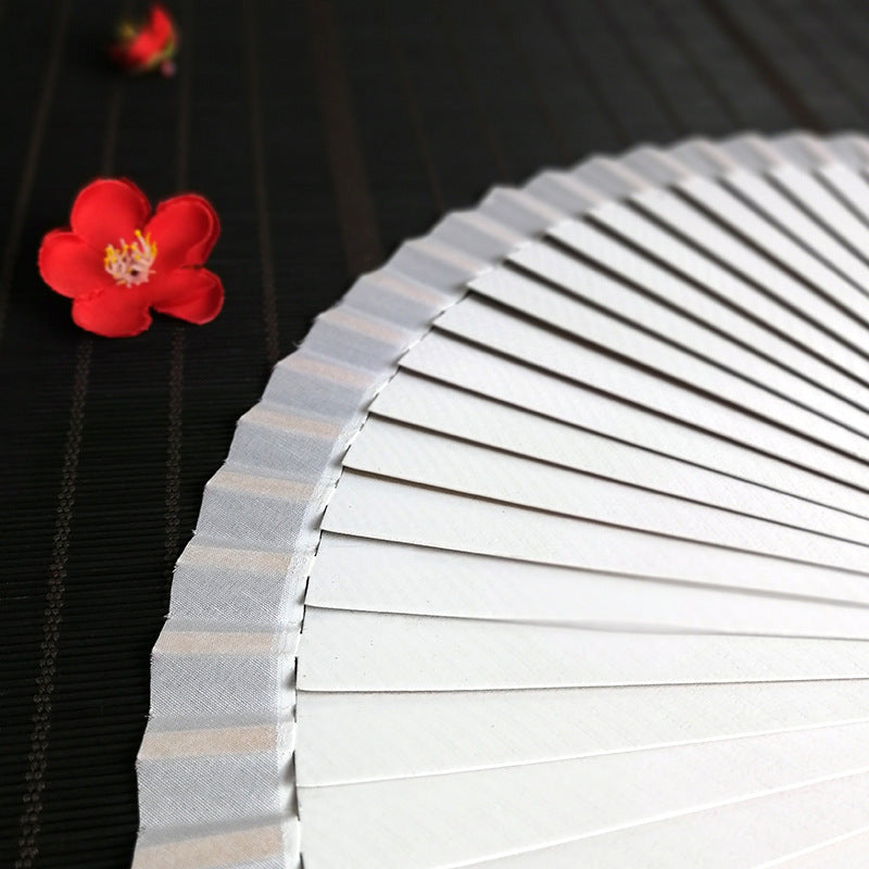 Ladies decorative hand fan with intricate flower painting Stornfield