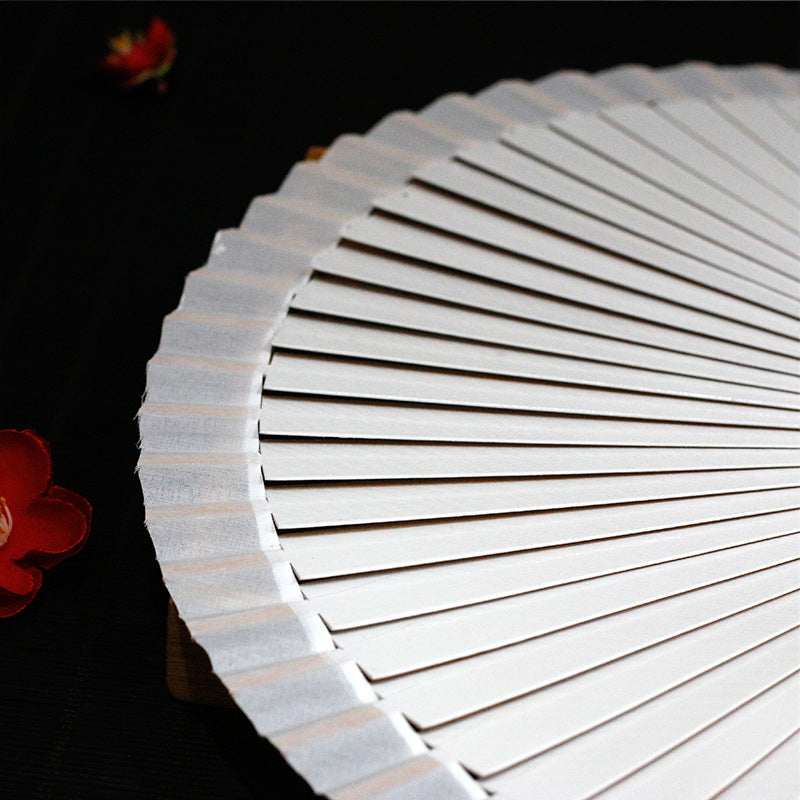 Ladies decorative hand fan with intricate flower painting Stornfield