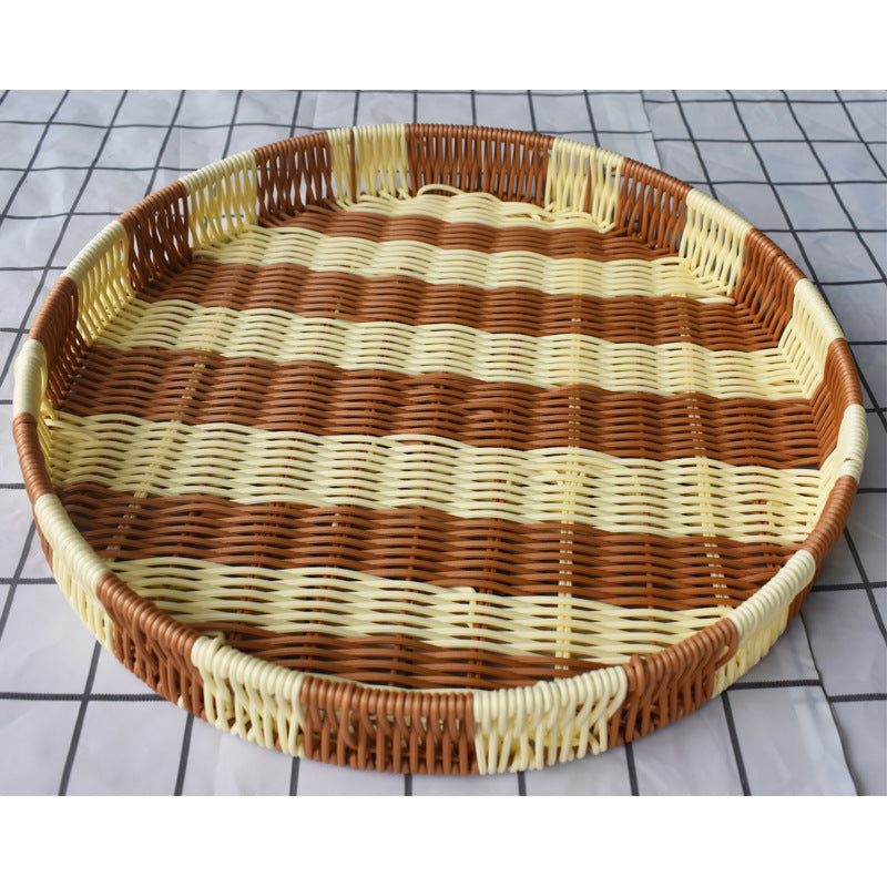 Woven Round Serving Tray Stornfield