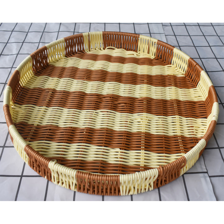 Woven Round Serving Tray Stornfield