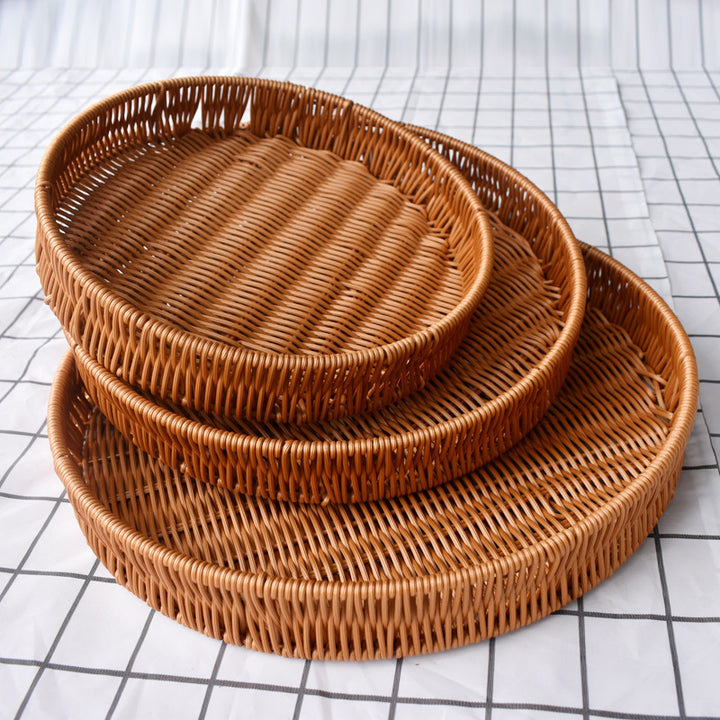 Woven Round Serving Tray Stornfield