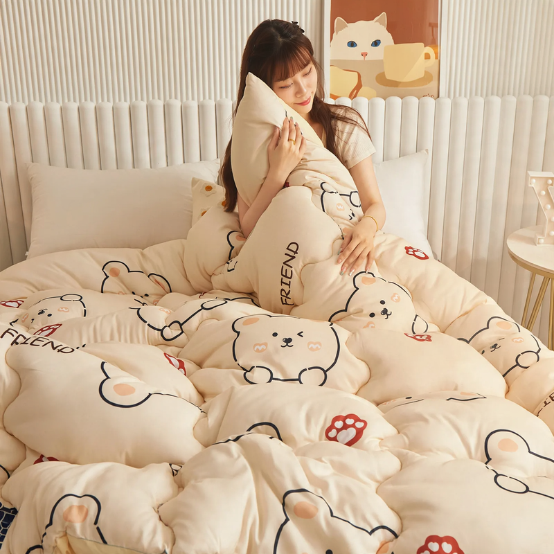 Synthetic fiber duvet, four seasons