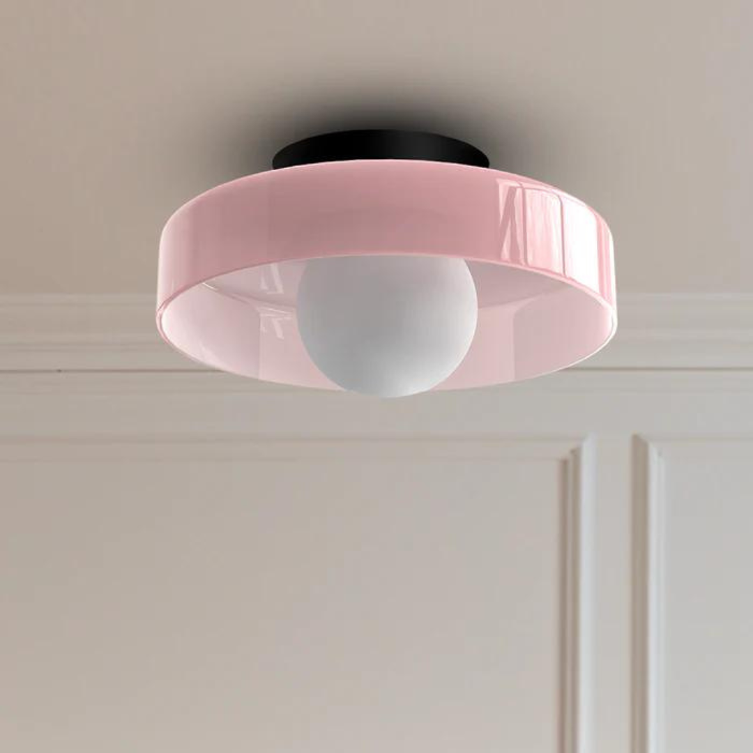 Round Ceiling Lamp with Stylish Functionality - LumiSphere | Stornfield