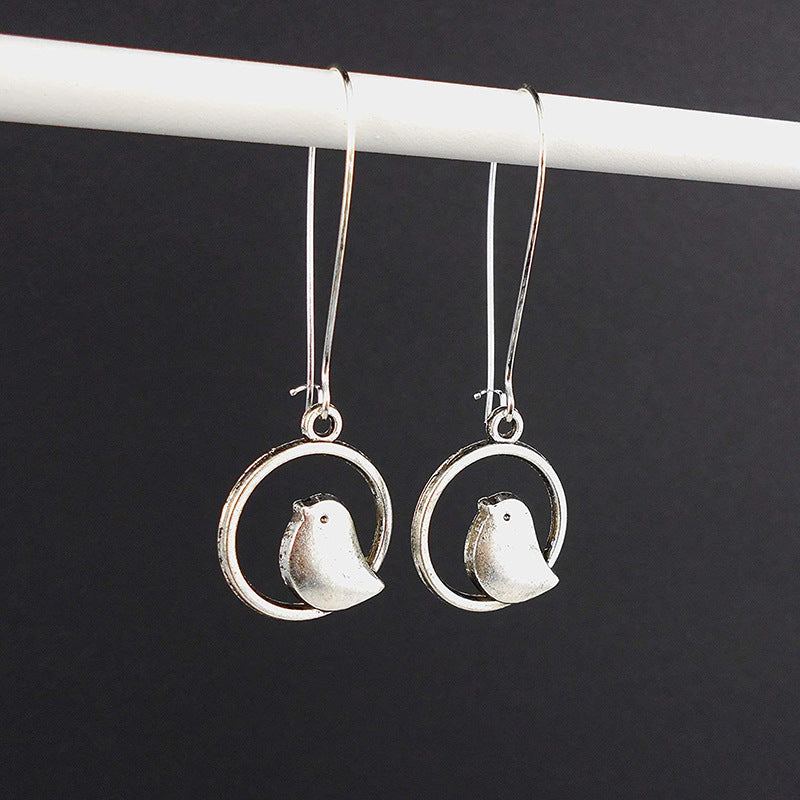 Bird-Themed Dangle Earrings Stornfield