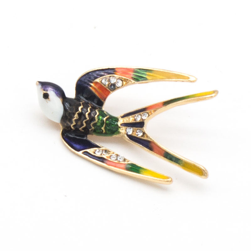 Enamel Bird Brooch Stornfield
