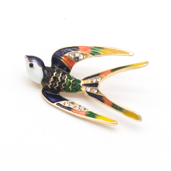 Enamel Bird Brooch Stornfield