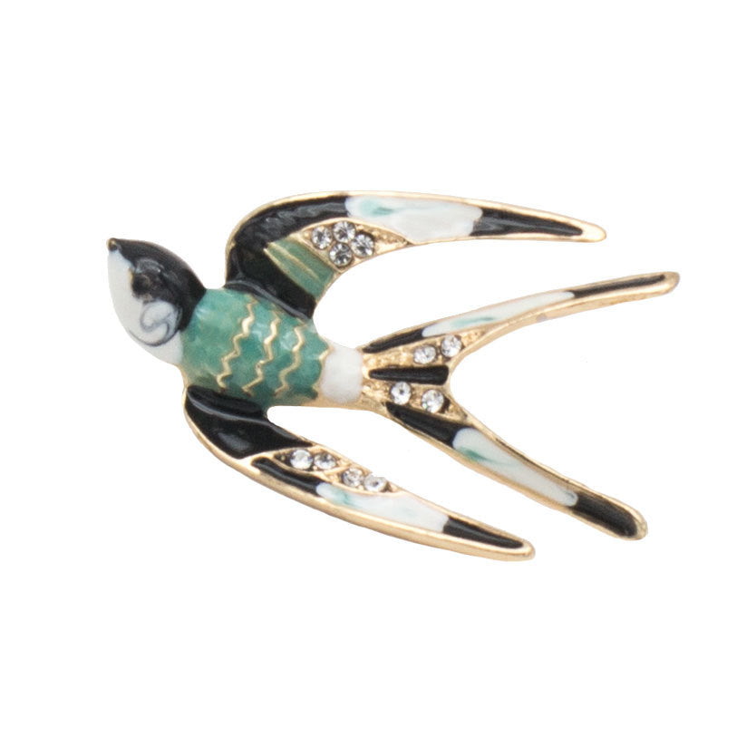 Enamel Bird Brooch Stornfield