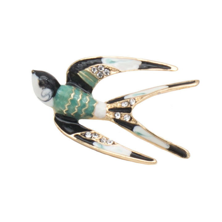 Enamel Bird Brooch Stornfield