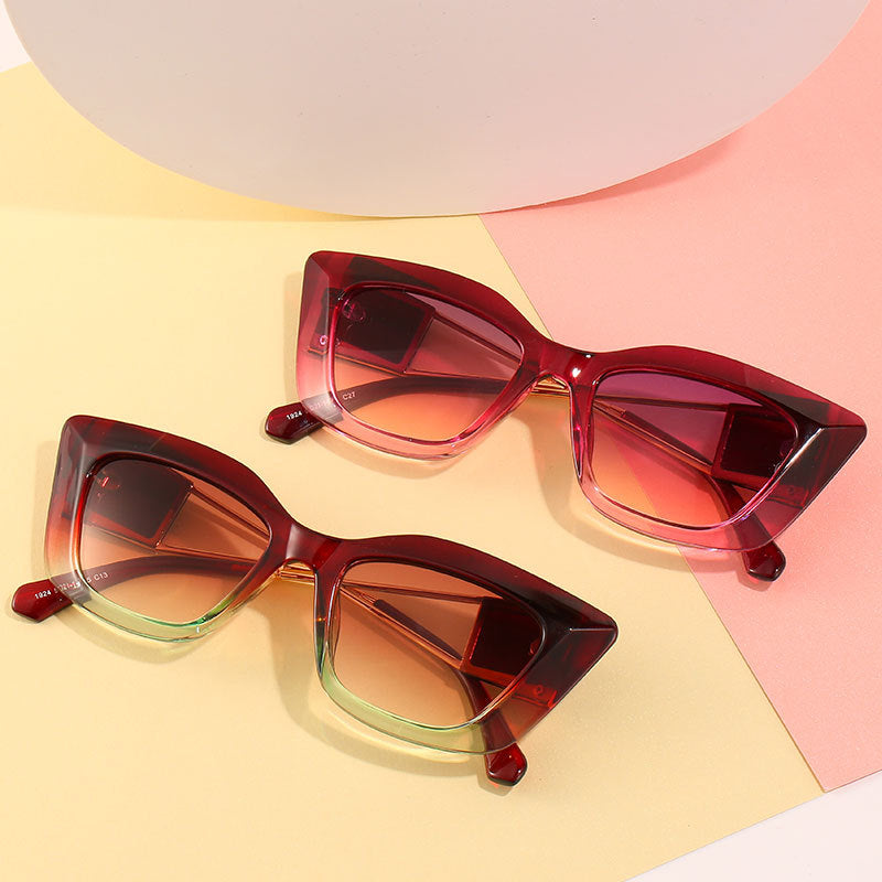 Oversized Fashion Sunglasses with Unique Geometric Frame Stornfield
