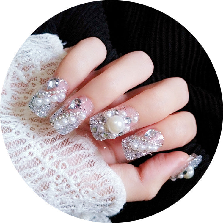 Artificial nails with delicate floral decorations Stornfield