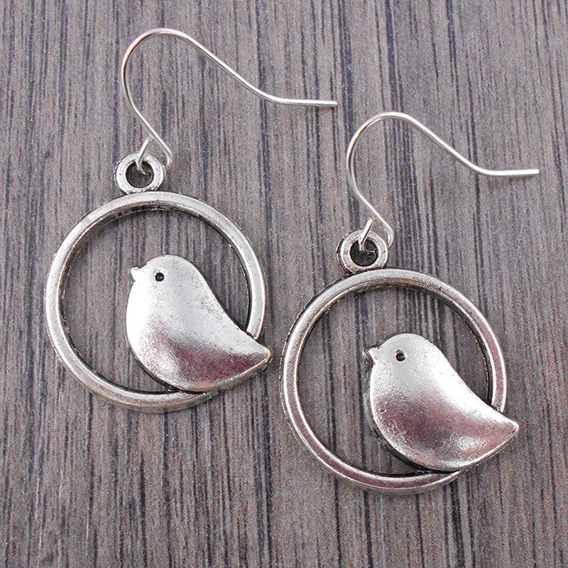 Bird-Themed Dangle Earrings Stornfield