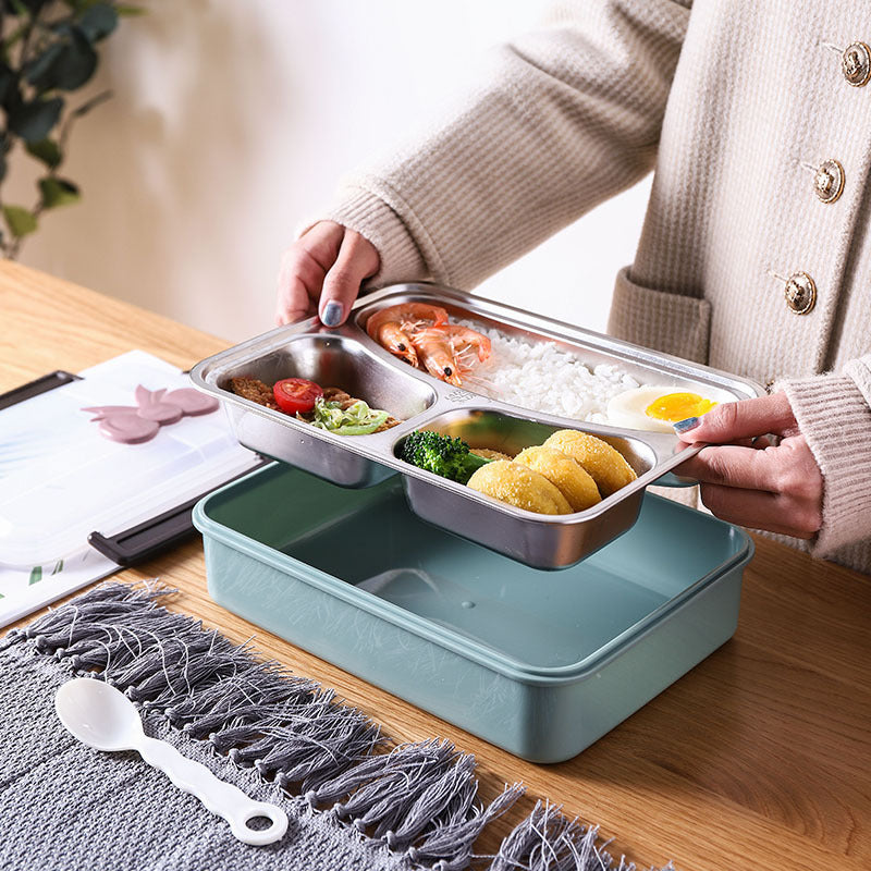 Insulated Multi-Compartment Food Storage Container