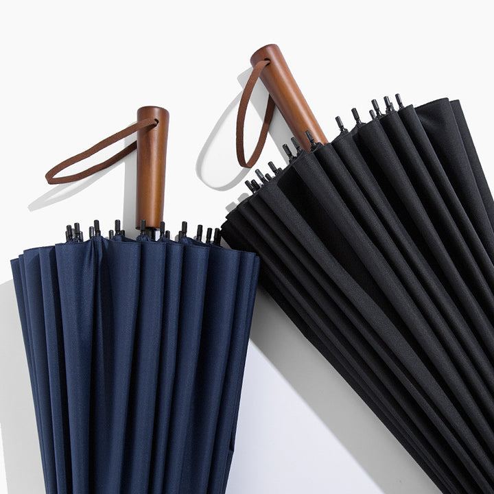 Ladies elegant automatic folding umbrella with ergonomic design and large canopy Stornfield