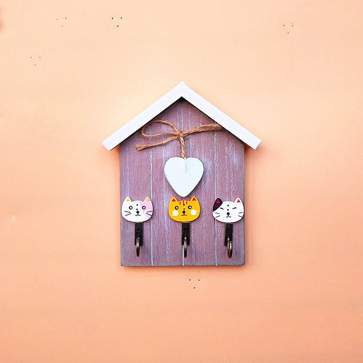 Playful Rabbits Theme Wall Hook Rack
