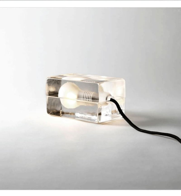 Stornfield | Glass Block Table Lamp with G9 Socket