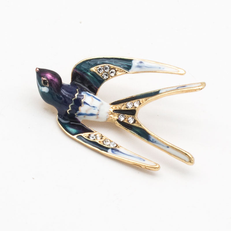 Enamel Bird Brooch Stornfield