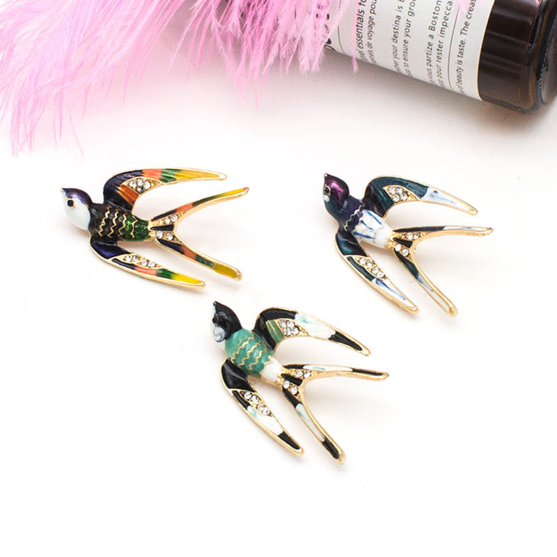 Enamel Bird Brooch Stornfield