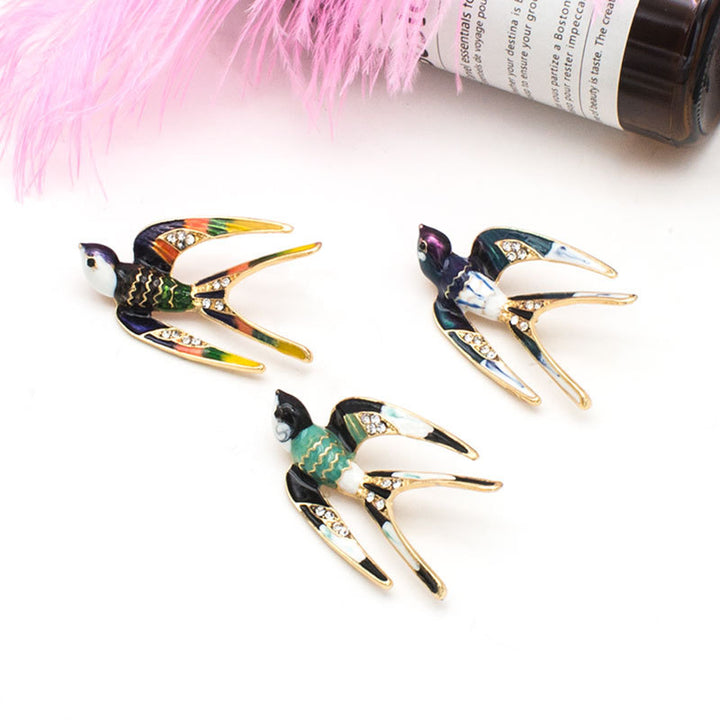 Enamel Bird Brooch Stornfield