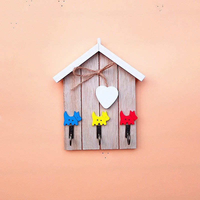 Playful Rabbits Theme Wall Hook Rack