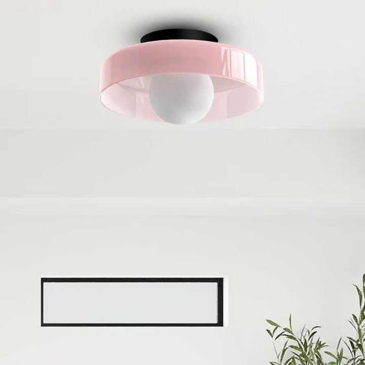 Round Ceiling Lamp with Stylish Functionality - LumiSphere | Stornfield