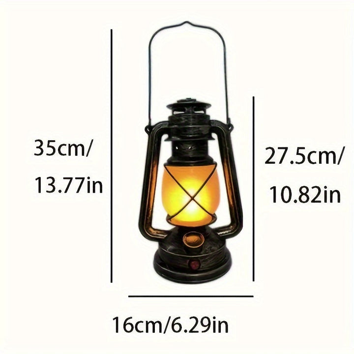 RetroGlow Lantern – Vintage LED Lantern with Flame Light Effect | Stornfield