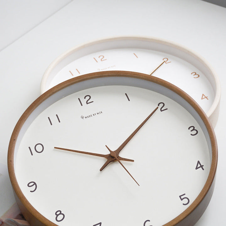 Stornfield | Simple Solid Wood Analog Wall Clock for Home – Timeless and Elegant!