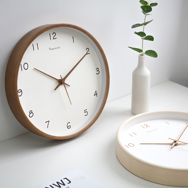 Stornfield | Simple Solid Wood Analog Wall Clock for Home – Timeless and Elegant!