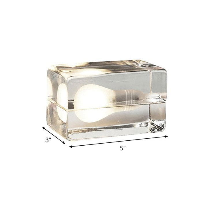 Stornfield | Icecube Lamp - Modern Ice Cube Shaped Table Lamp