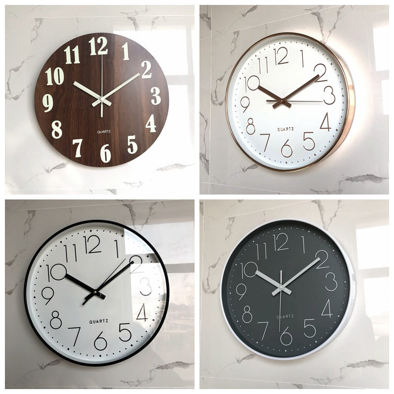 Wall clock in modern wood design Stornfield