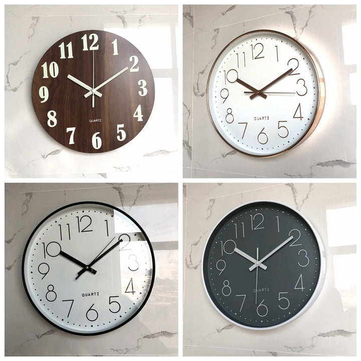 Wall clock in modern wood design Stornfield
