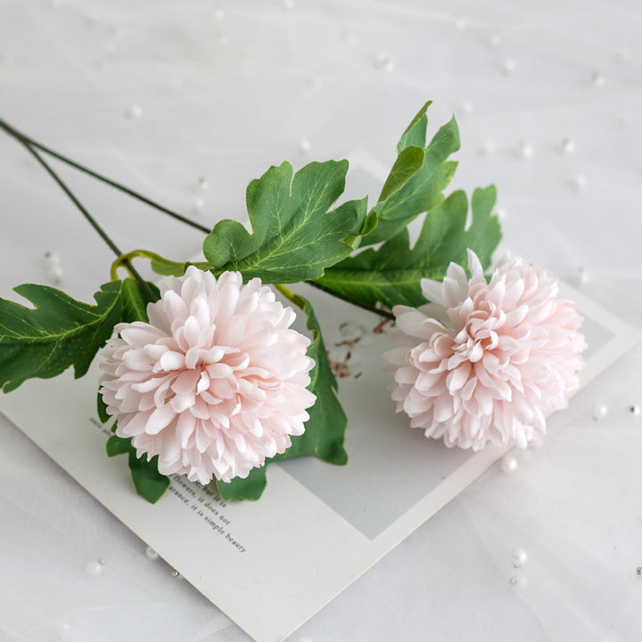 Lifelike Chrysanthemum Floral Stem