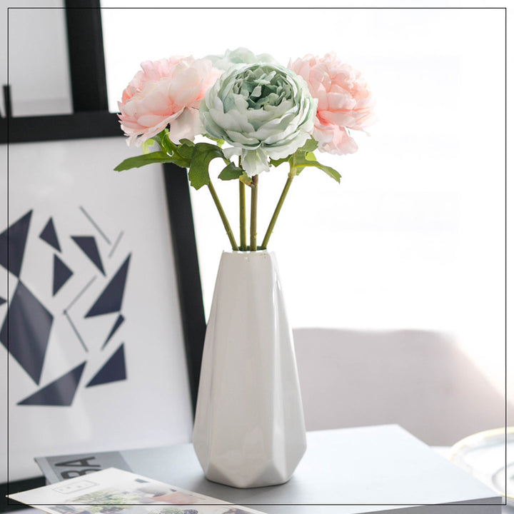 Lifelike Peony Flower Arrangement