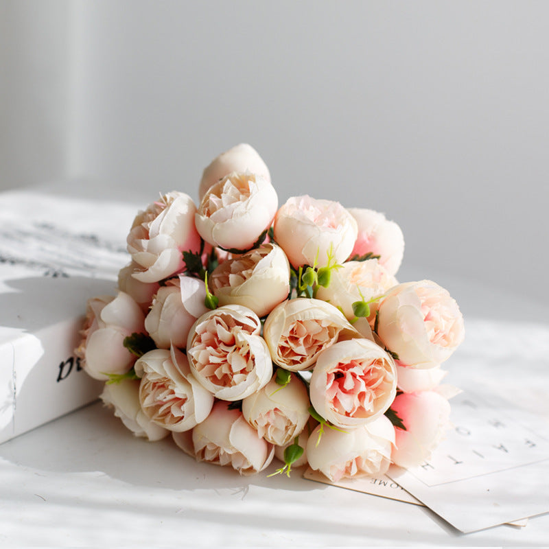 Elegant Faux Peony Bouquet