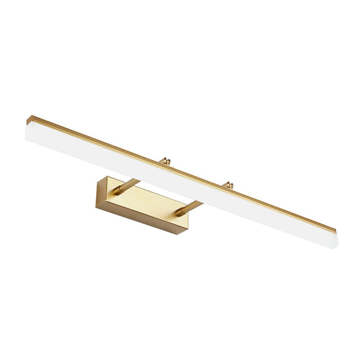 16"/19.5" W Rectangular Wall Sconce Lighting Modernist Style Acrylic LED Bathroom Vanity Light in Gold, Warm/White Light | Stornfield