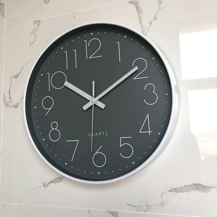 Wall clock in modern wood design Stornfield