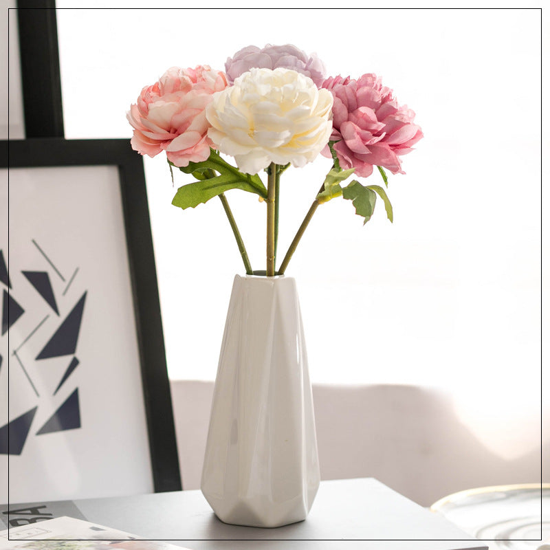 Lifelike Peony Flower Arrangement
