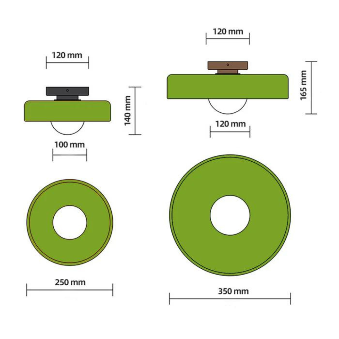 Round Ceiling Lamp with Stylish Functionality - LumiSphere | Stornfield