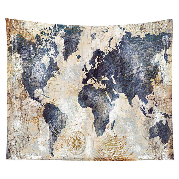 Mystical Celestial Wall Tapestry with Esoteric Hand and All-Seeing Eye Print