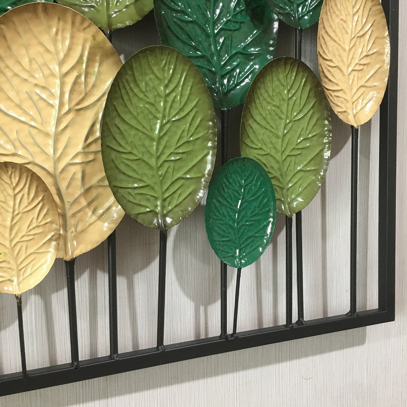 Decorative Metal Leaf Wall Art Panel Stornfield
