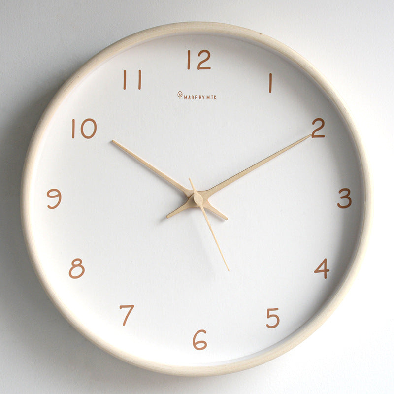 Stornfield | Simple Solid Wood Analog Wall Clock for Home – Timeless and Elegant!