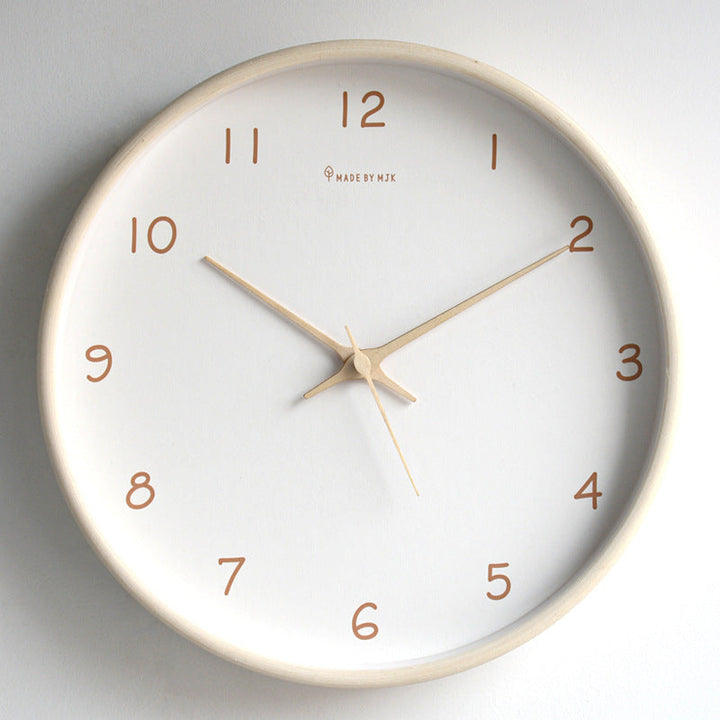 Stornfield | Simple Solid Wood Analog Wall Clock for Home – Timeless and Elegant!