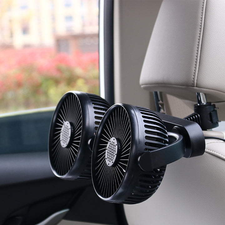 Dual-Head Suction Cup Car Cooling Fan Stornfield