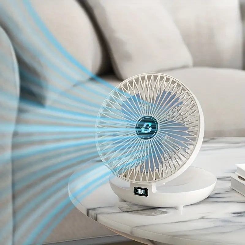 Portable Wall Fan | Multifunctional, USB Rechargeable & Whisper Quiet for Home, Office & Outdoor Use | Stornfield